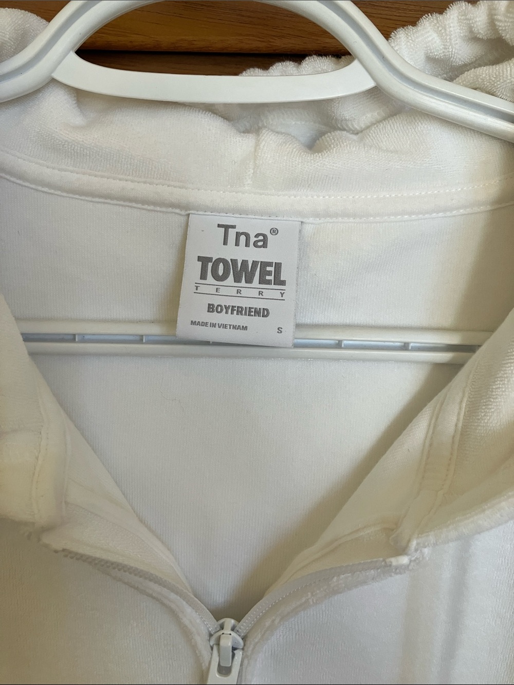 TNA Towel Full-Zip Hoodie - Boyfriend For - Small